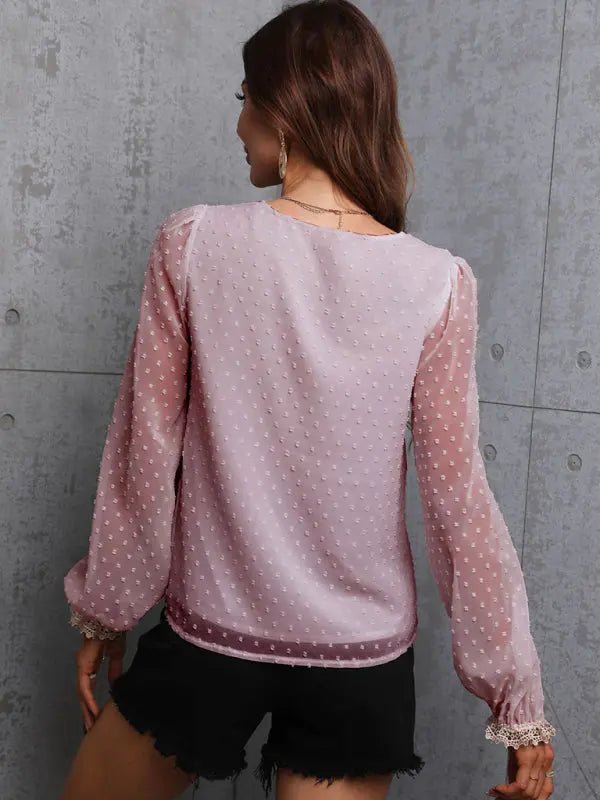 Chiffon -- Solid Top - Celeste    