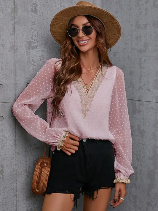 Chiffon -- Solid Top - Celeste    