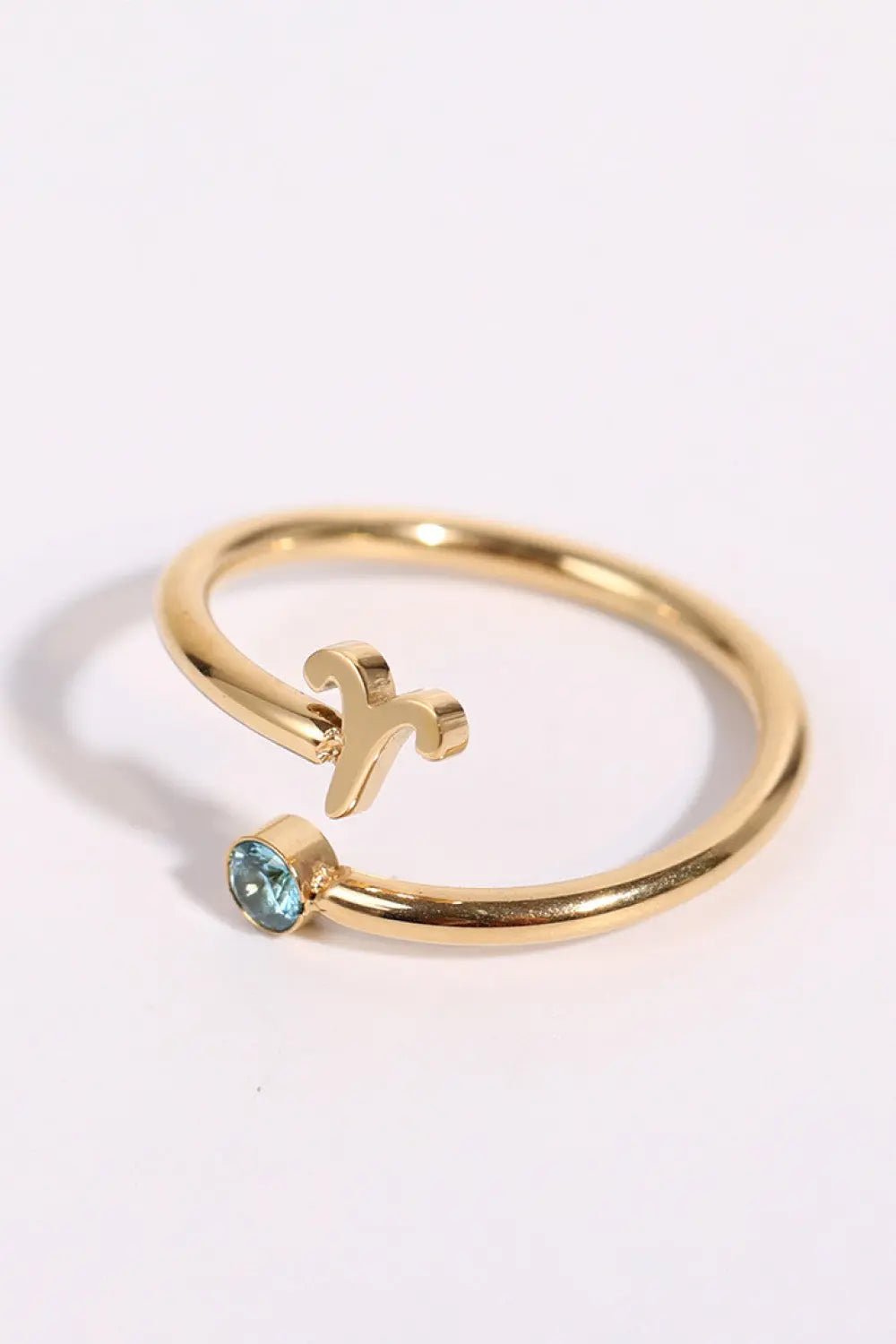 Constellation Stainless Steel Bypass Ring - Celeste    