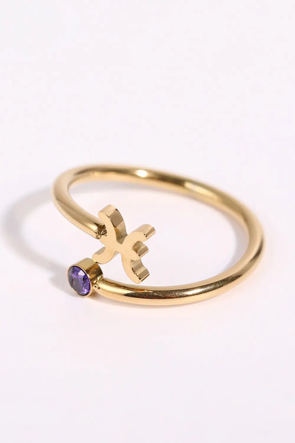 Constellation Stainless Steel Bypass Ring - Celeste    