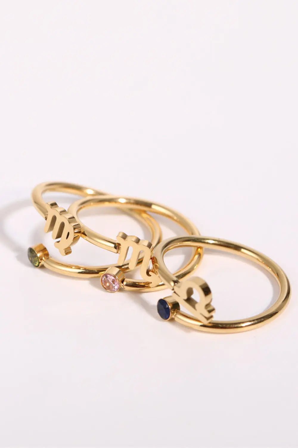 Constellation Stainless Steel Bypass Ring - Celeste    