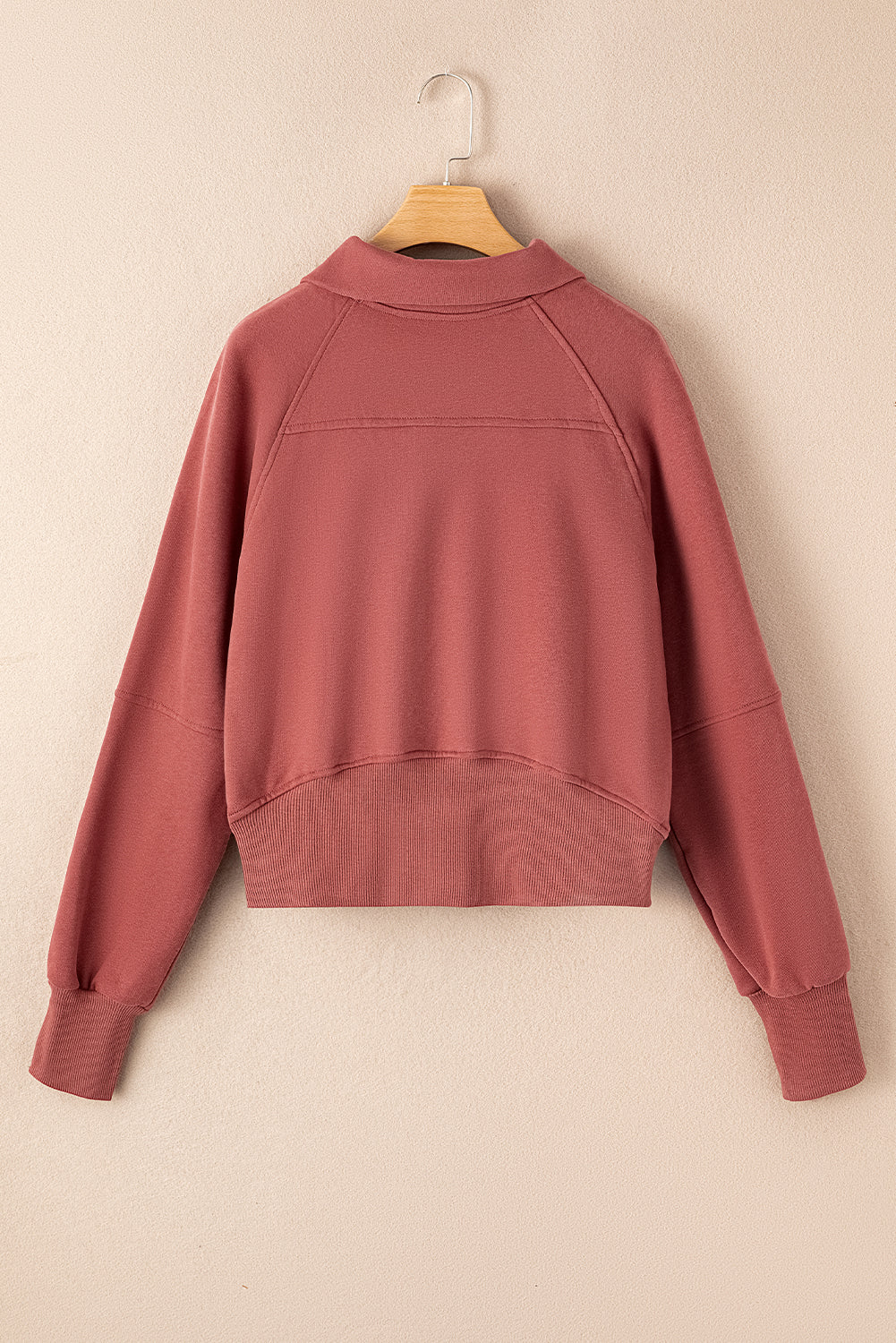 Brown Fleece Lined Sweatshirt - Celeste  Tops/Sweatshirts & Hoodies  