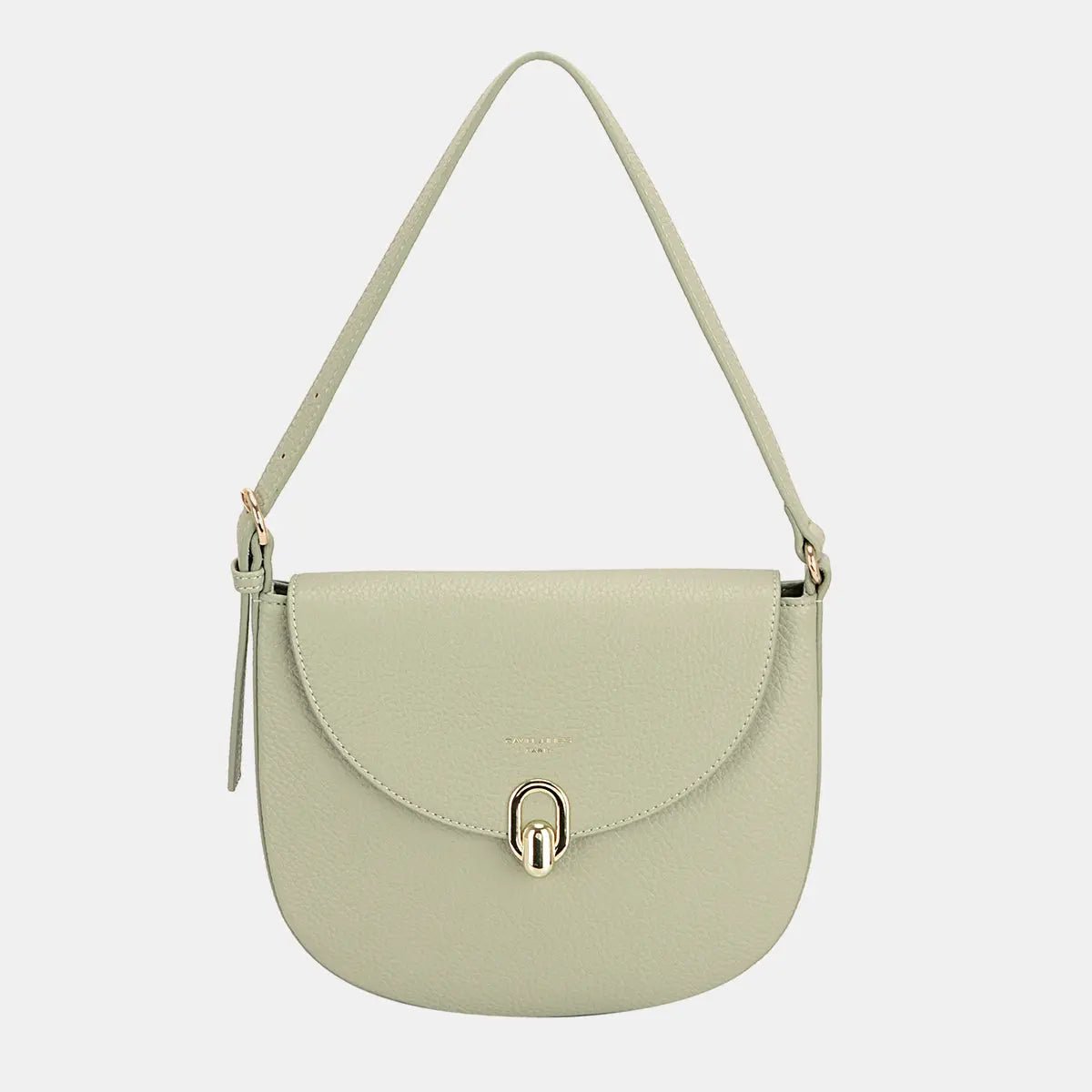 David Jones Metal Buckle Shoulder Bag - Celeste    