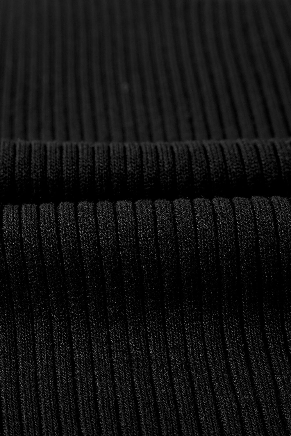 Black Colorblock Edge Ribbed Knit U Neck Tank Top - Celeste  Tops/Tank Tops  