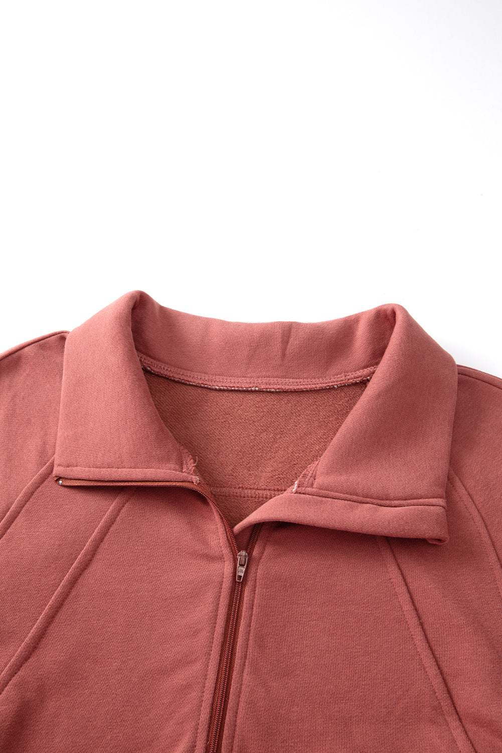 Brown Fleece Lined Sweatshirt - Celeste  Tops/Sweatshirts & Hoodies  