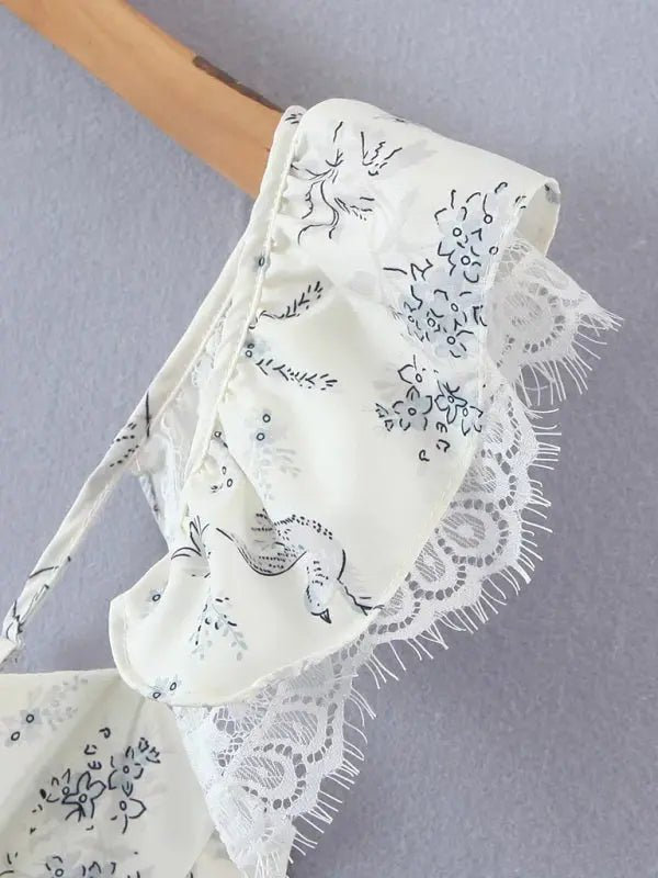 Femme French Elegant Blouse - Celeste    