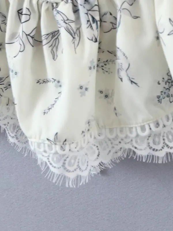 Femme French Elegant Blouse - Celeste    