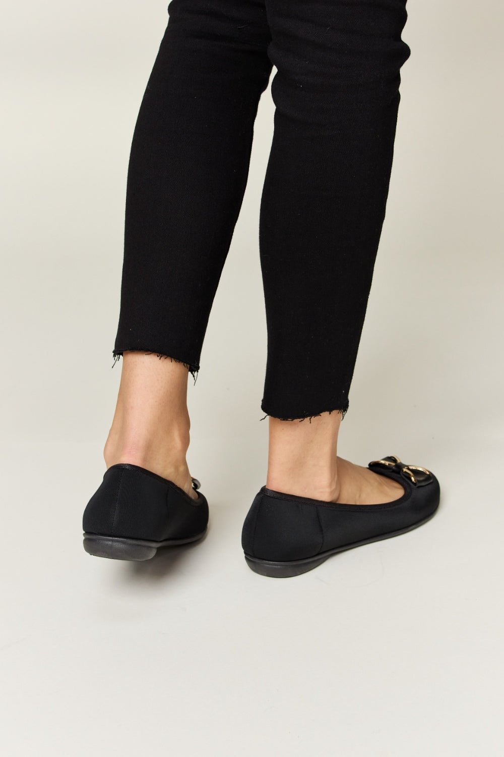 Forever Link Metal Buckle Flat Loafers - Celeste    