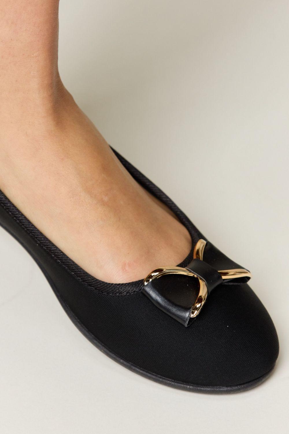Forever Link Metal Buckle Flat Loafers - Celeste    