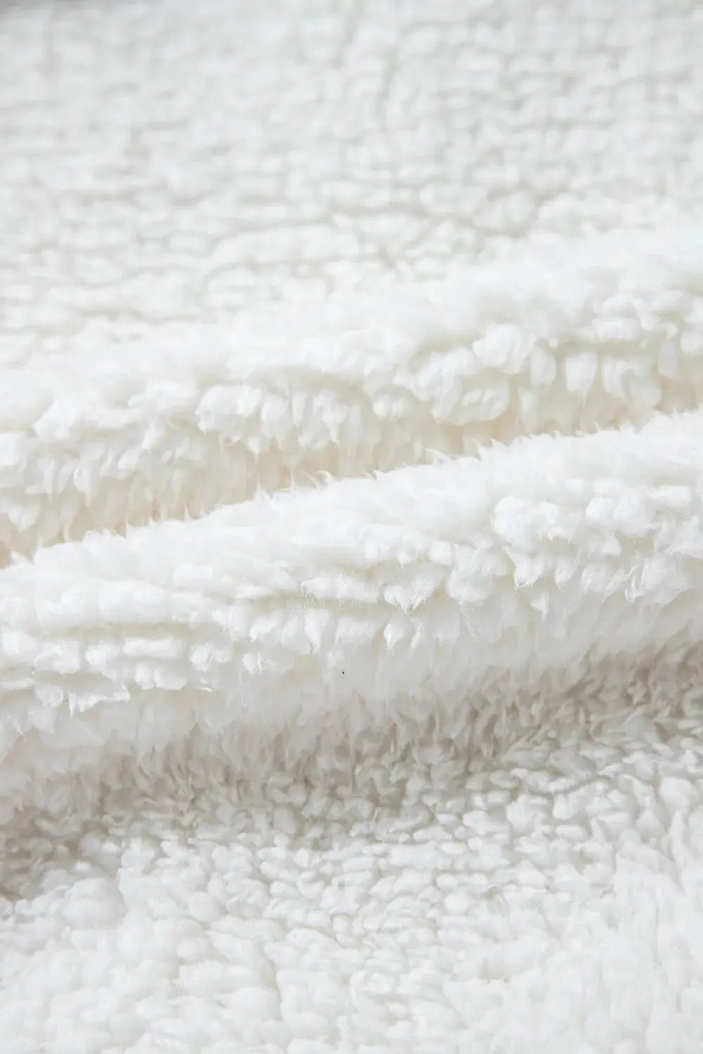 Fuzzy One Button Long Sleeve Jacket - Celeste    