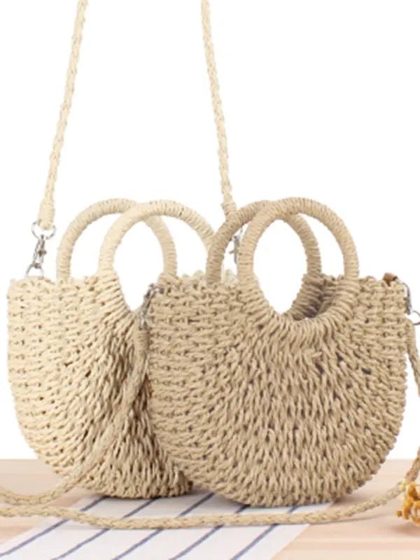 Half Moon - Hand Woven Bag - Celeste    