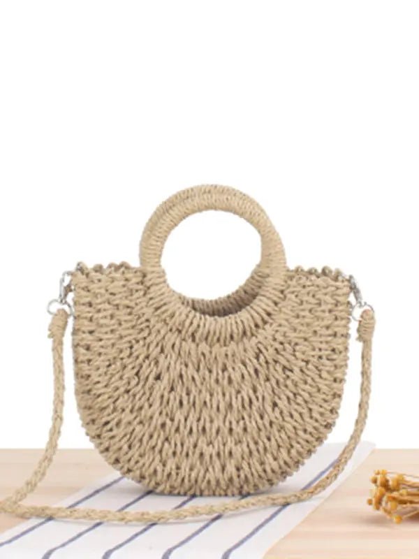 Half Moon - Hand Woven Bag - Celeste    