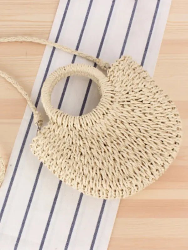Half Moon - Hand Woven Bag - Celeste    