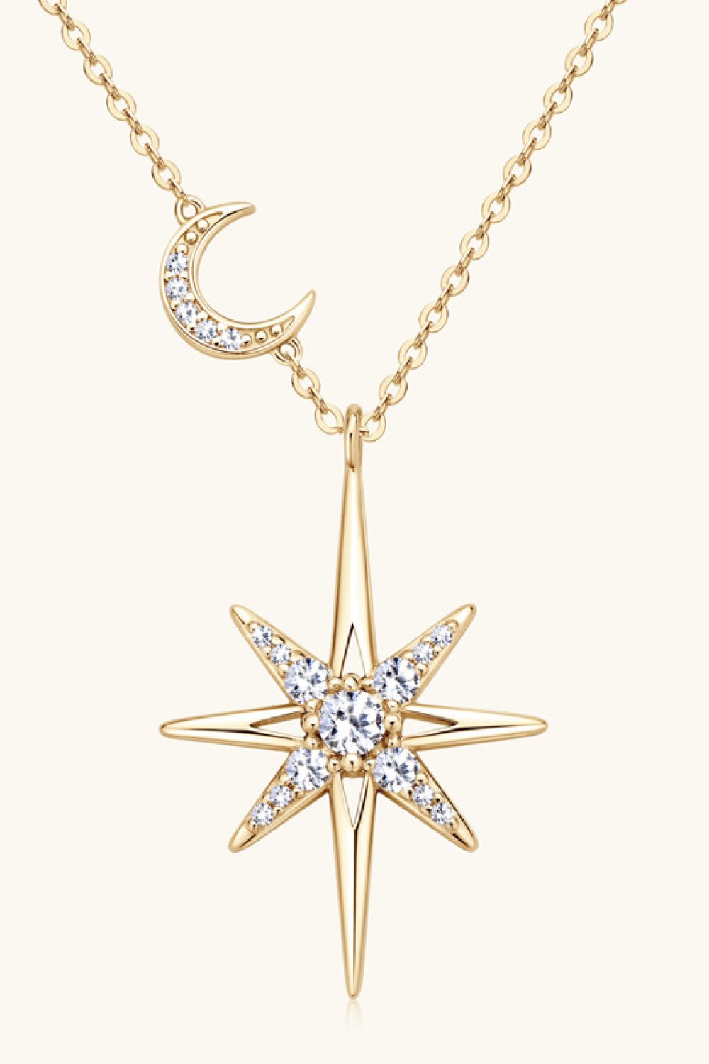 Moissanite 925 Sterling Silver Necklace - Celeste    