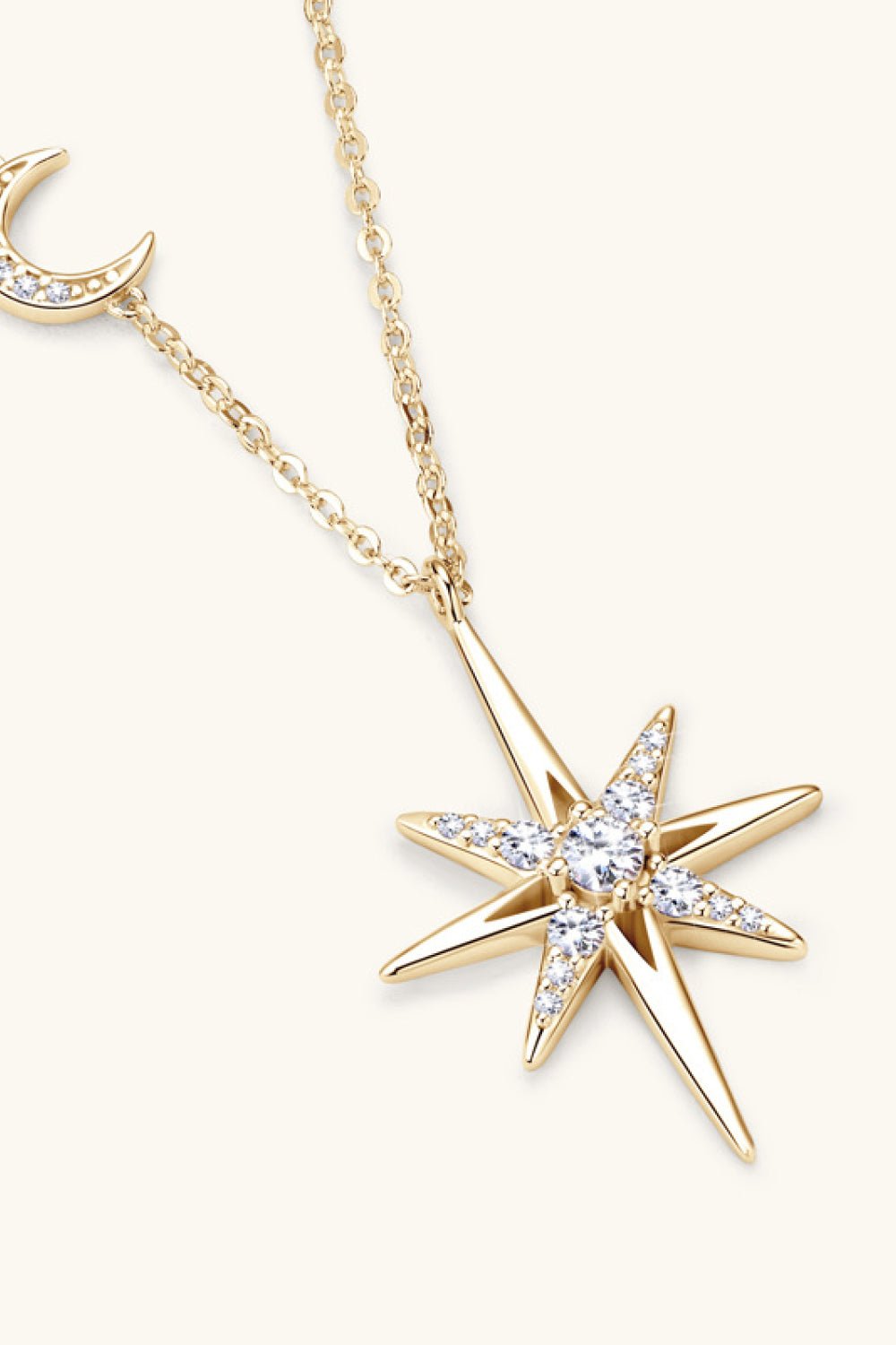 Moissanite 925 Sterling Silver Necklace - Celeste    