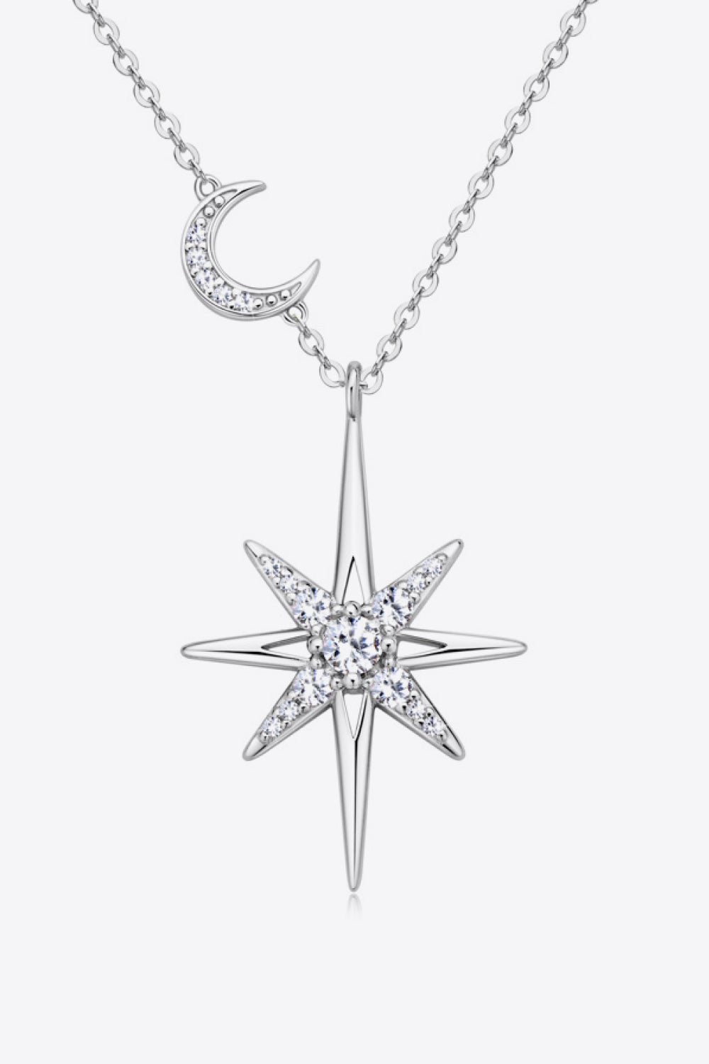 Moissanite 925 Sterling Silver Necklace - Celeste    