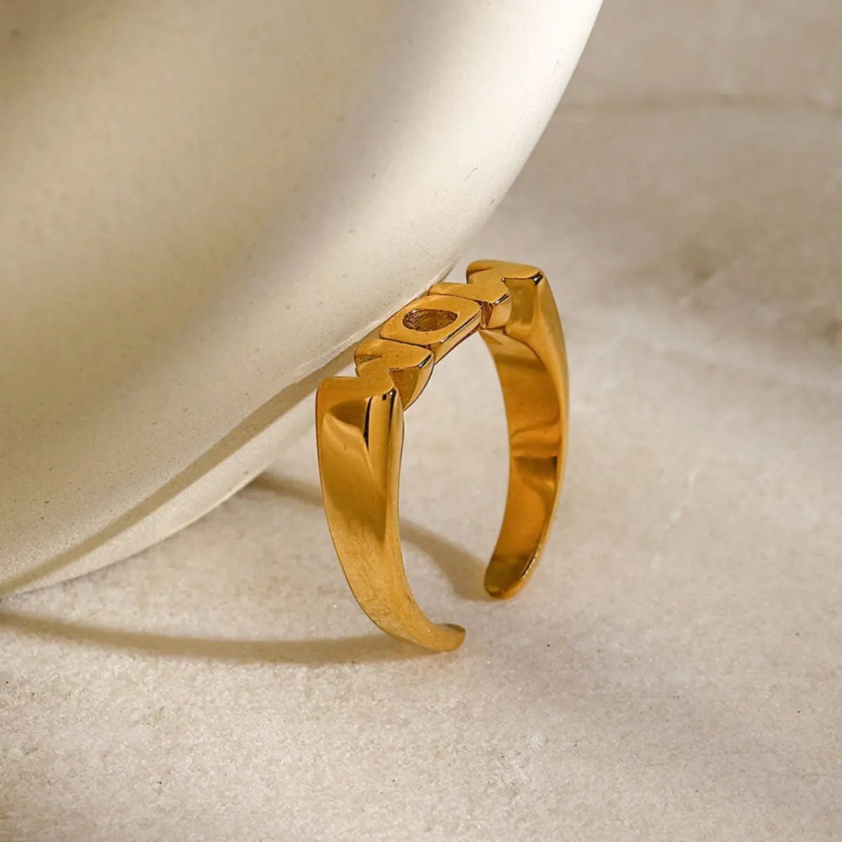 MOM Stainless Steel Open Ring - Celeste    