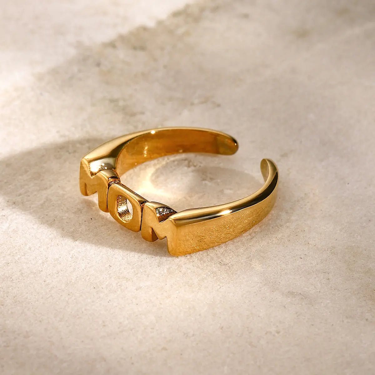 MOM Stainless Steel Open Ring - Celeste    