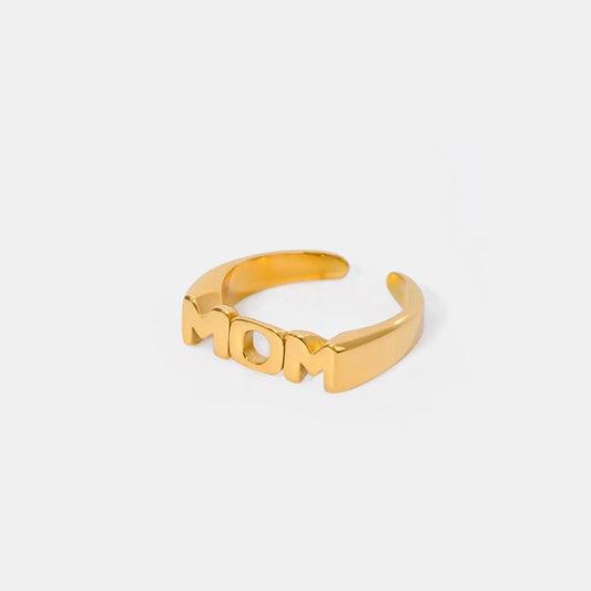 MOM Stainless Steel Open Ring - Celeste    