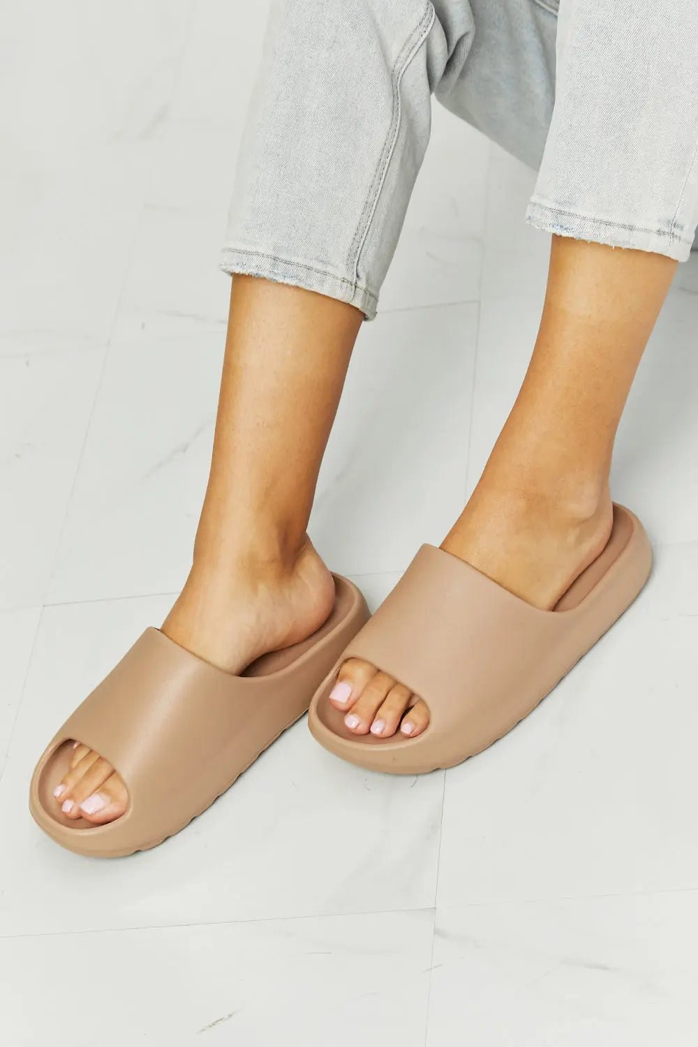 NOOK JOI In My Comfort Zone Slides in Beige - Celeste    