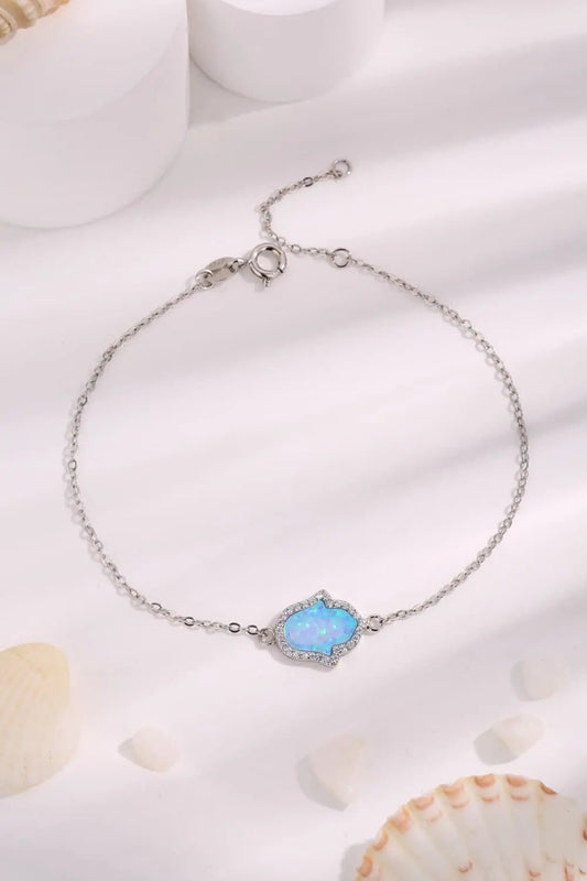 Opal 925 Sterling Silver Bracelet - Celeste    