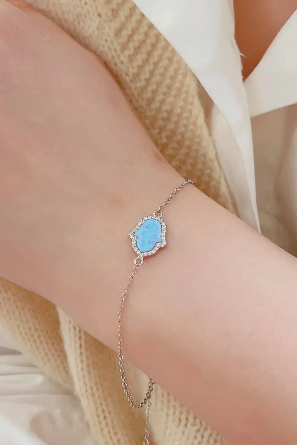 Opal 925 Sterling Silver Bracelet - Celeste    