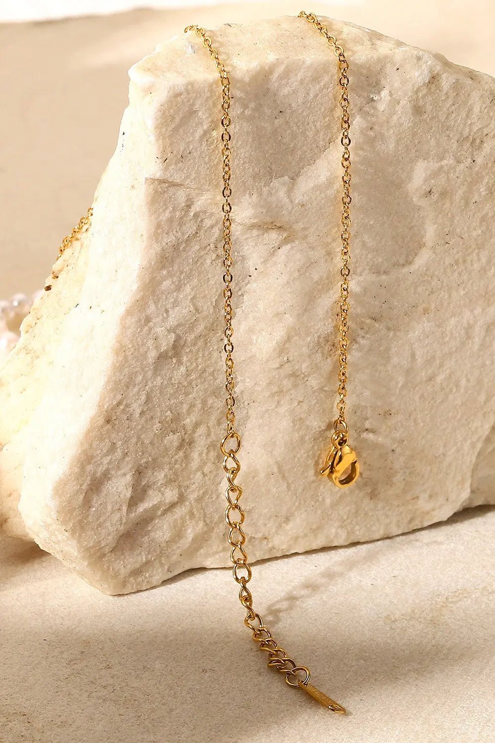 Pearl Hoop Link Pendant Necklace - Celeste    