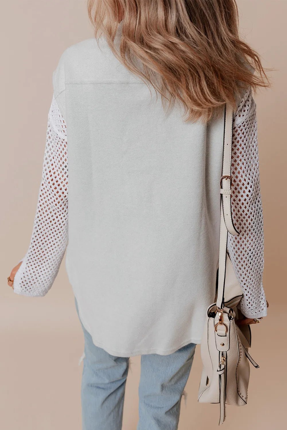 Pocketed Button Up Collared Neck Vest - Celeste    