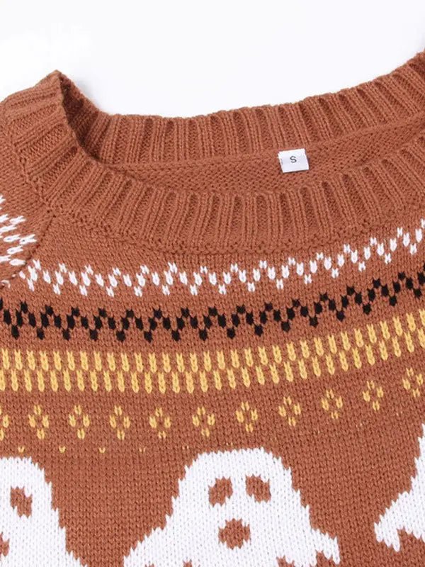 Pullover Ghost Halloween SweaterPullover Ghost Halloween Sweater