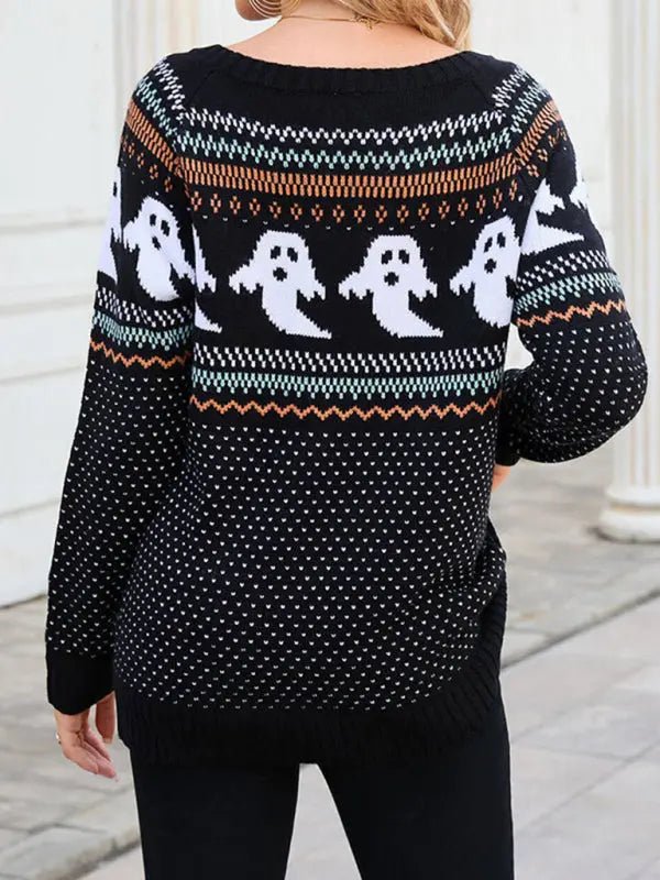 Pullover Ghost Halloween SweaterPullover Ghost Halloween Sweater