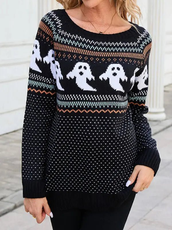 Pullover Ghost Halloween SweaterPullover Ghost Halloween Sweater