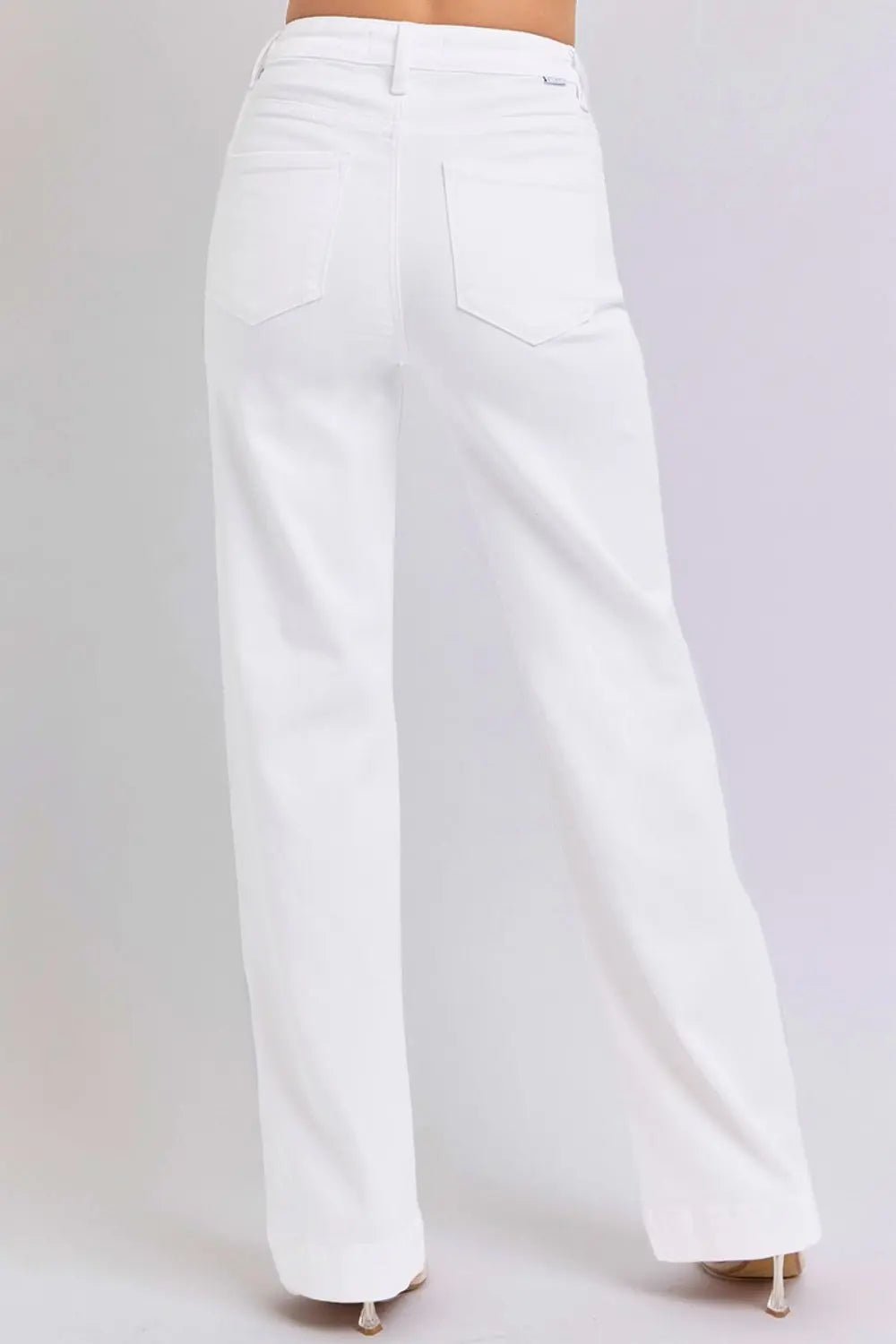 RISEN Full Size High Waist Straight Jeans - Celeste    