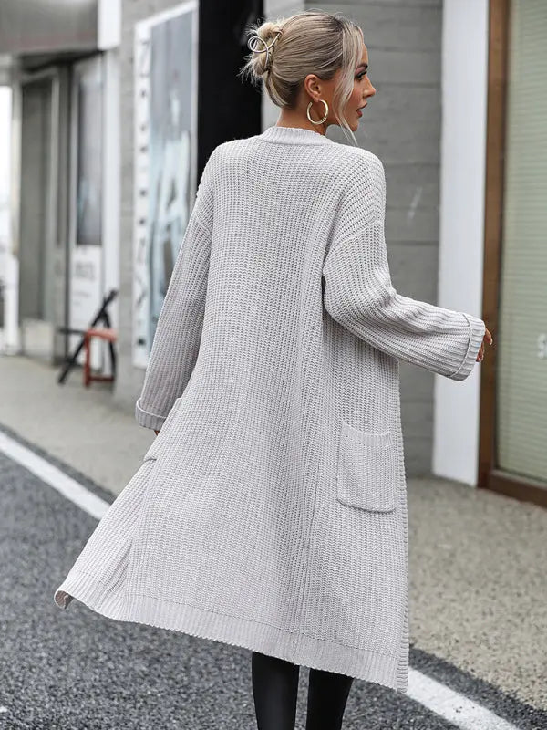Solid Knitted Sweater - Celeste    