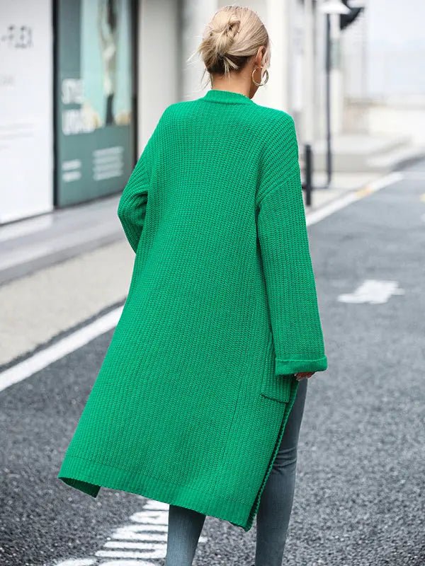 Solid Knitted Sweater - Celeste    