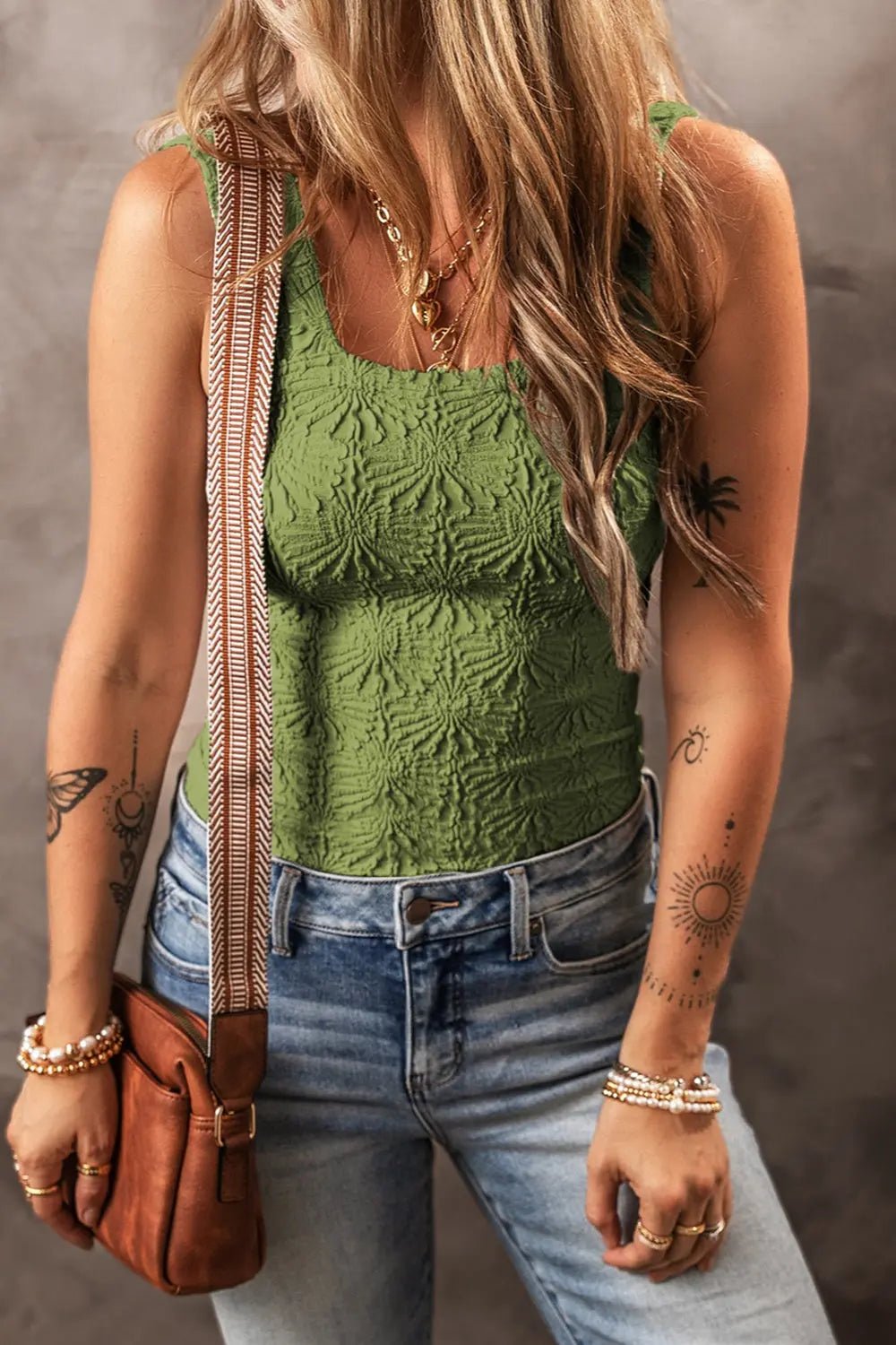 Square Neck Wide Strap TankSquare Neck Wide Strap Tank