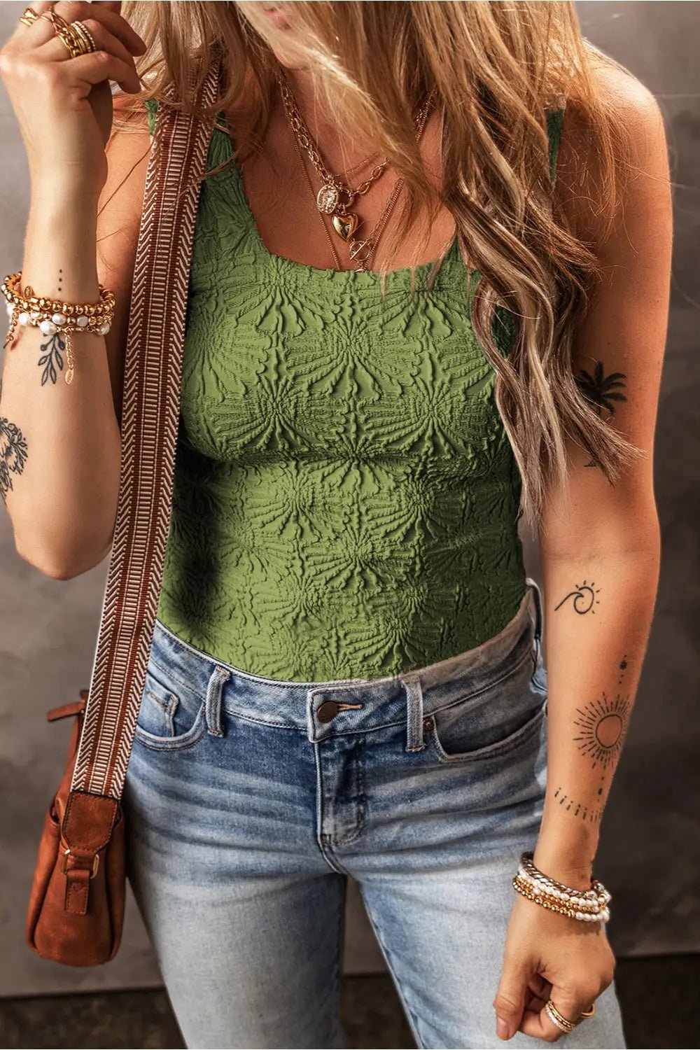 Square Neck Wide Strap TankSquare Neck Wide Strap Tank