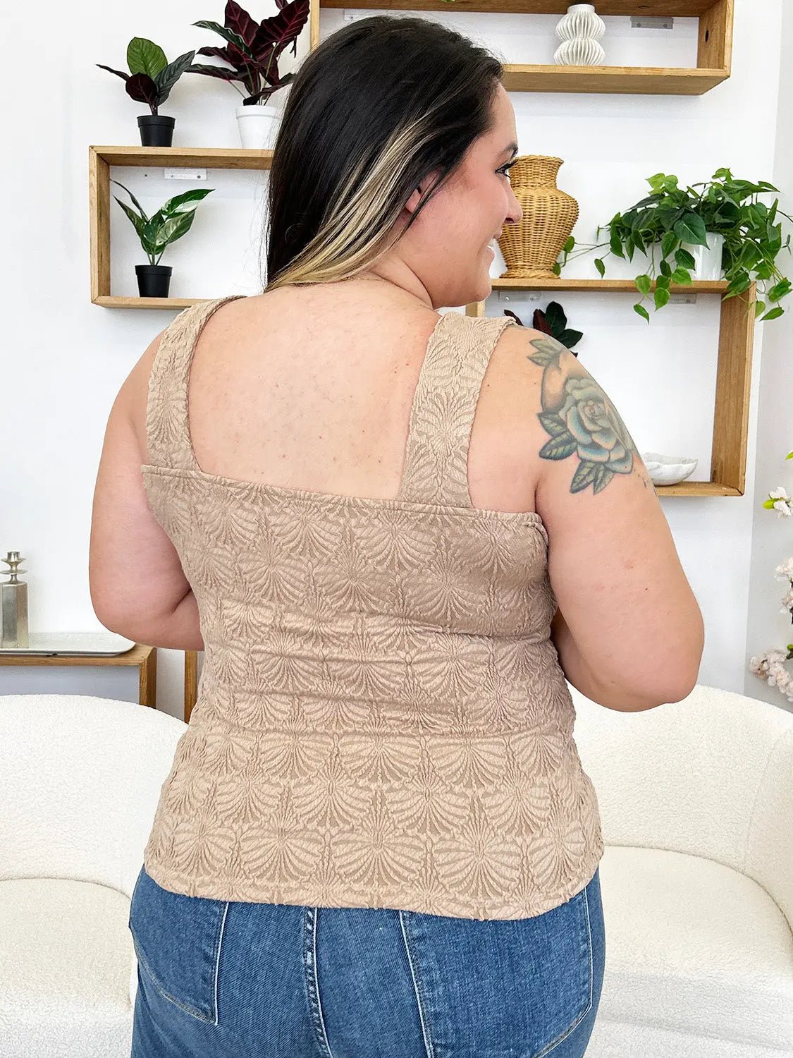 Square Neck Wide Strap TankSquare Neck Wide Strap Tank