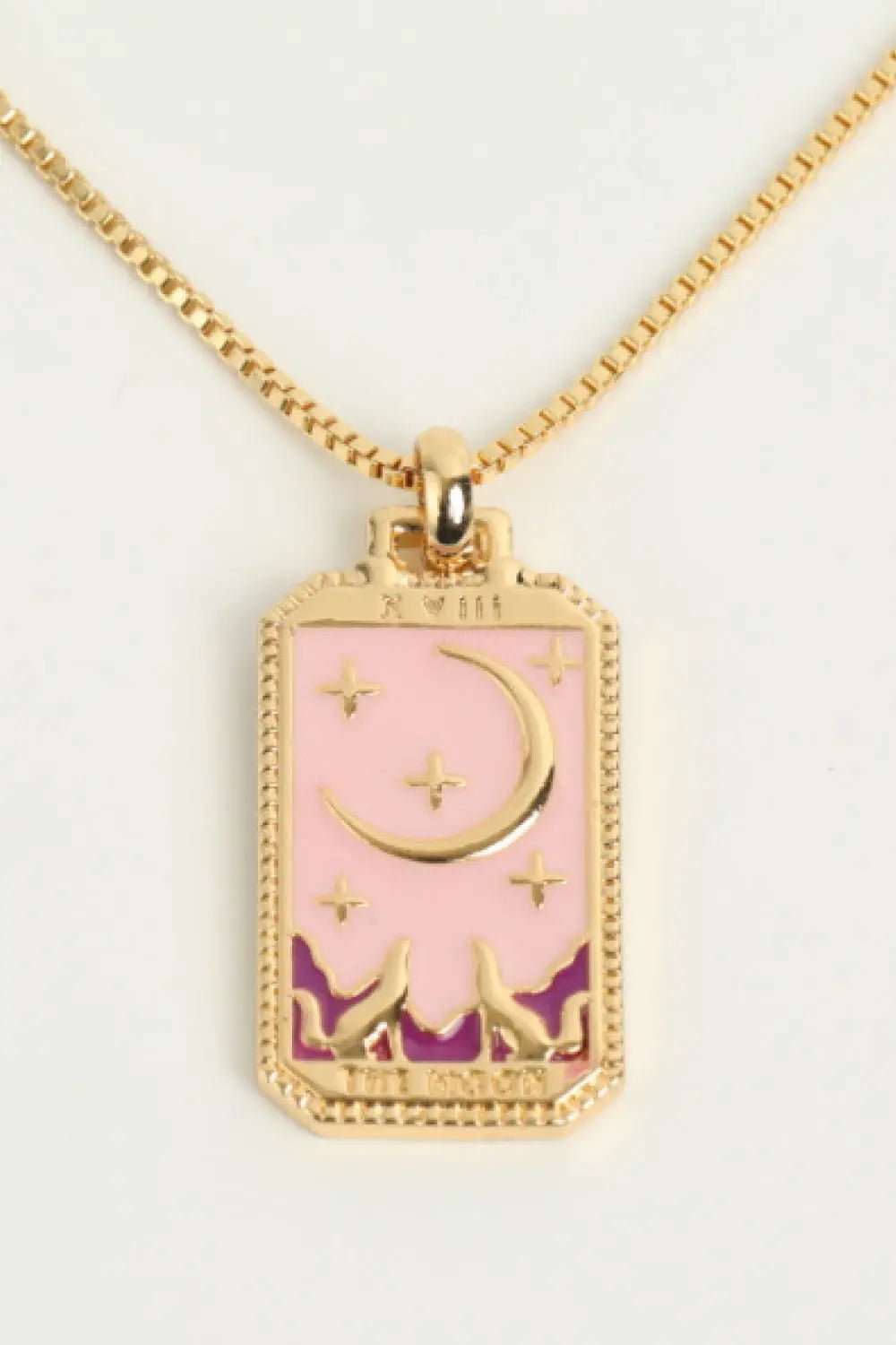 Tarot Card Pendant Copper Necklace - Celeste    