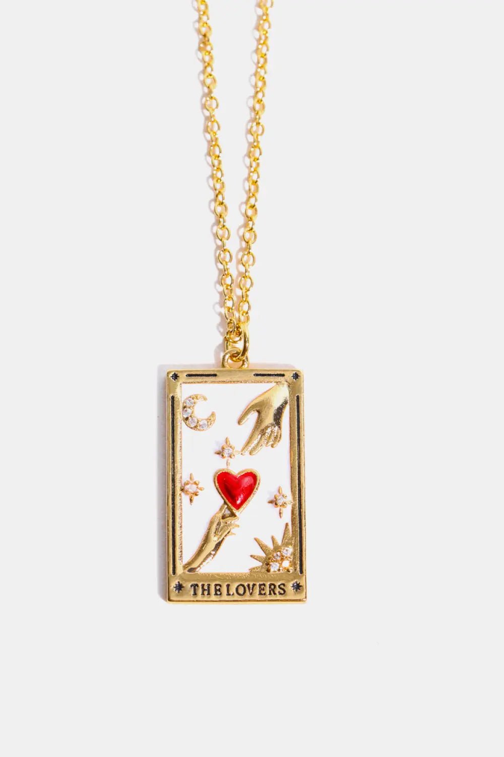 Tarot Card Pendant Stainless Steel Necklace - Celeste    