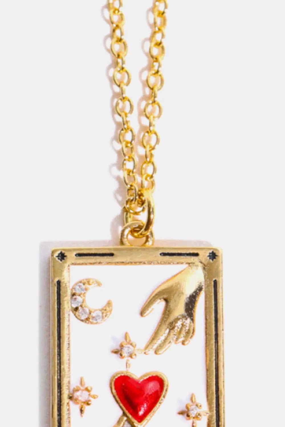 Tarot Card Pendant Stainless Steel Necklace - Celeste    