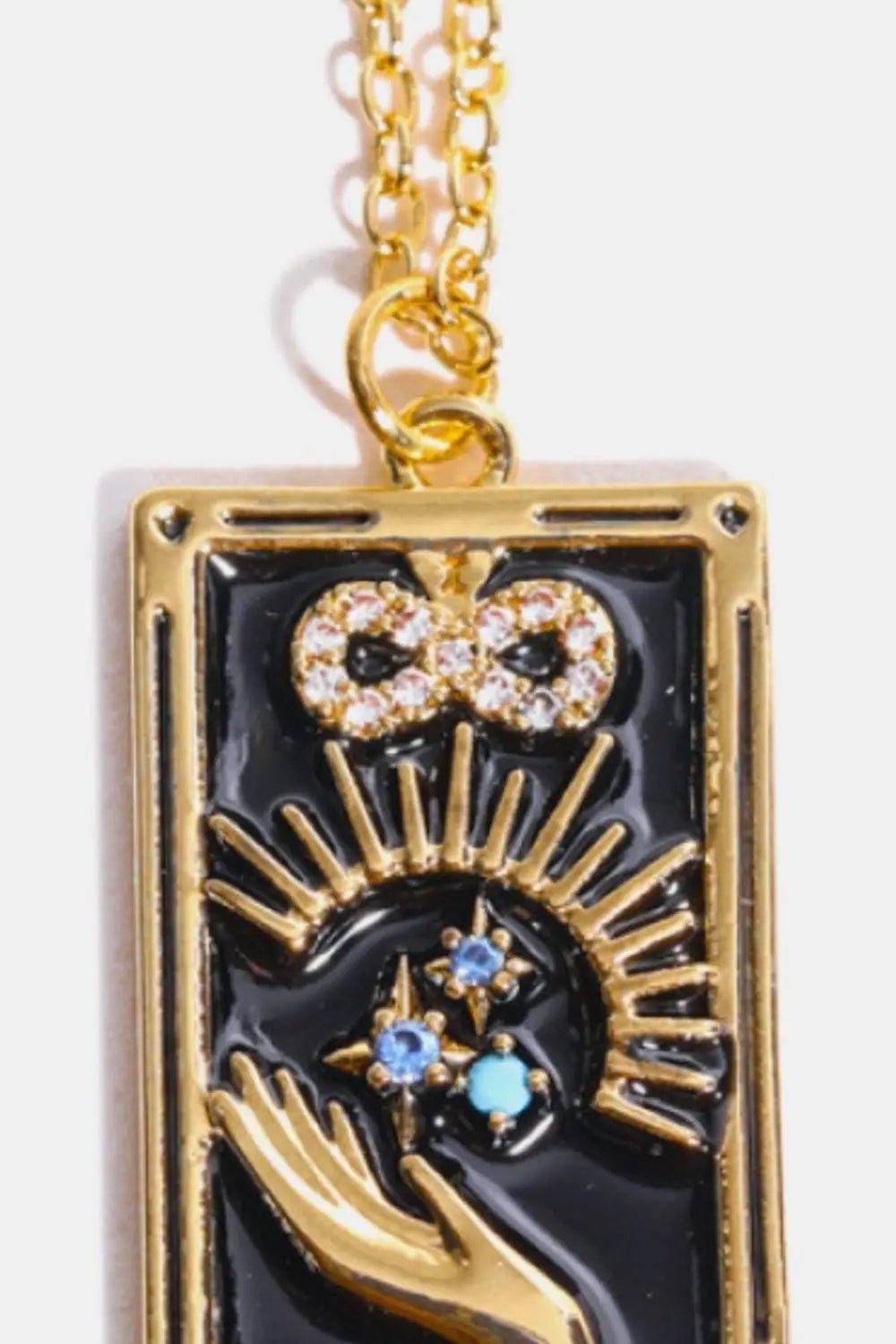 Tarot Card Pendant Stainless Steel Necklace - Celeste    
