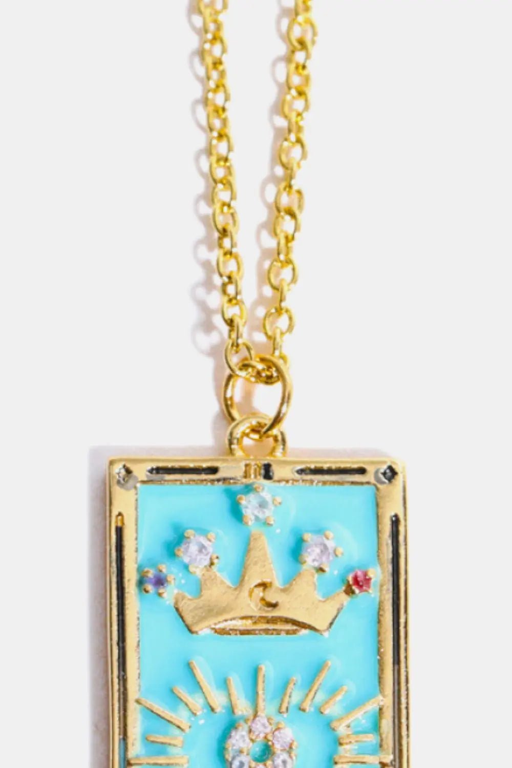 Tarot Card Pendant Stainless Steel Necklace - Celeste    