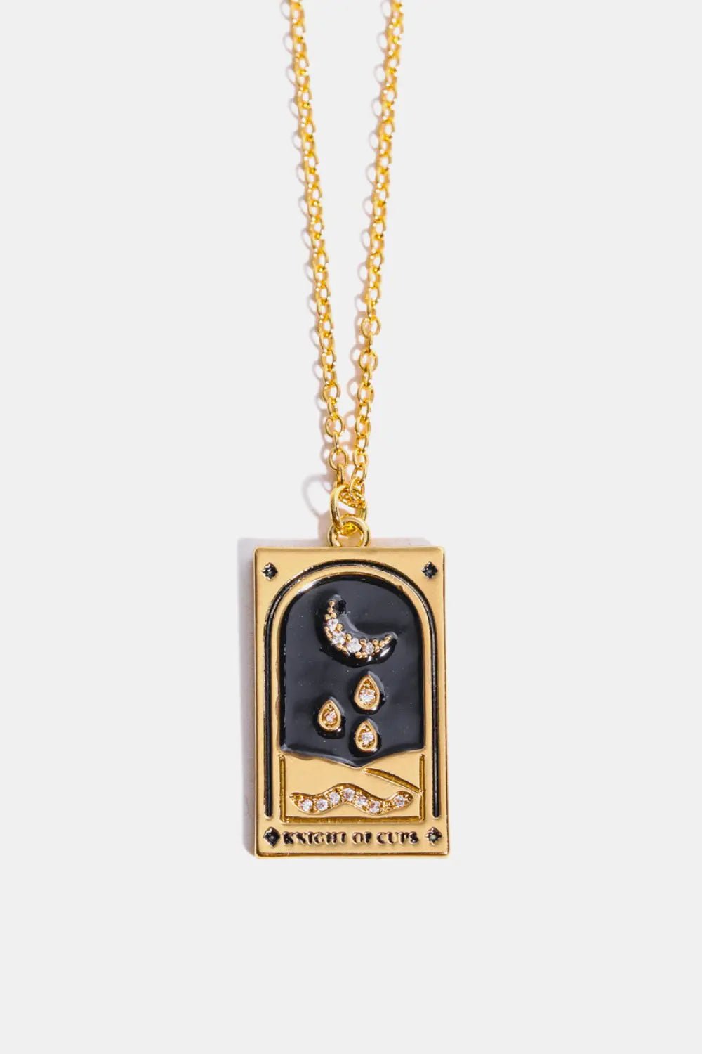Tarot Card Pendant Stainless Steel Necklace - Celeste    