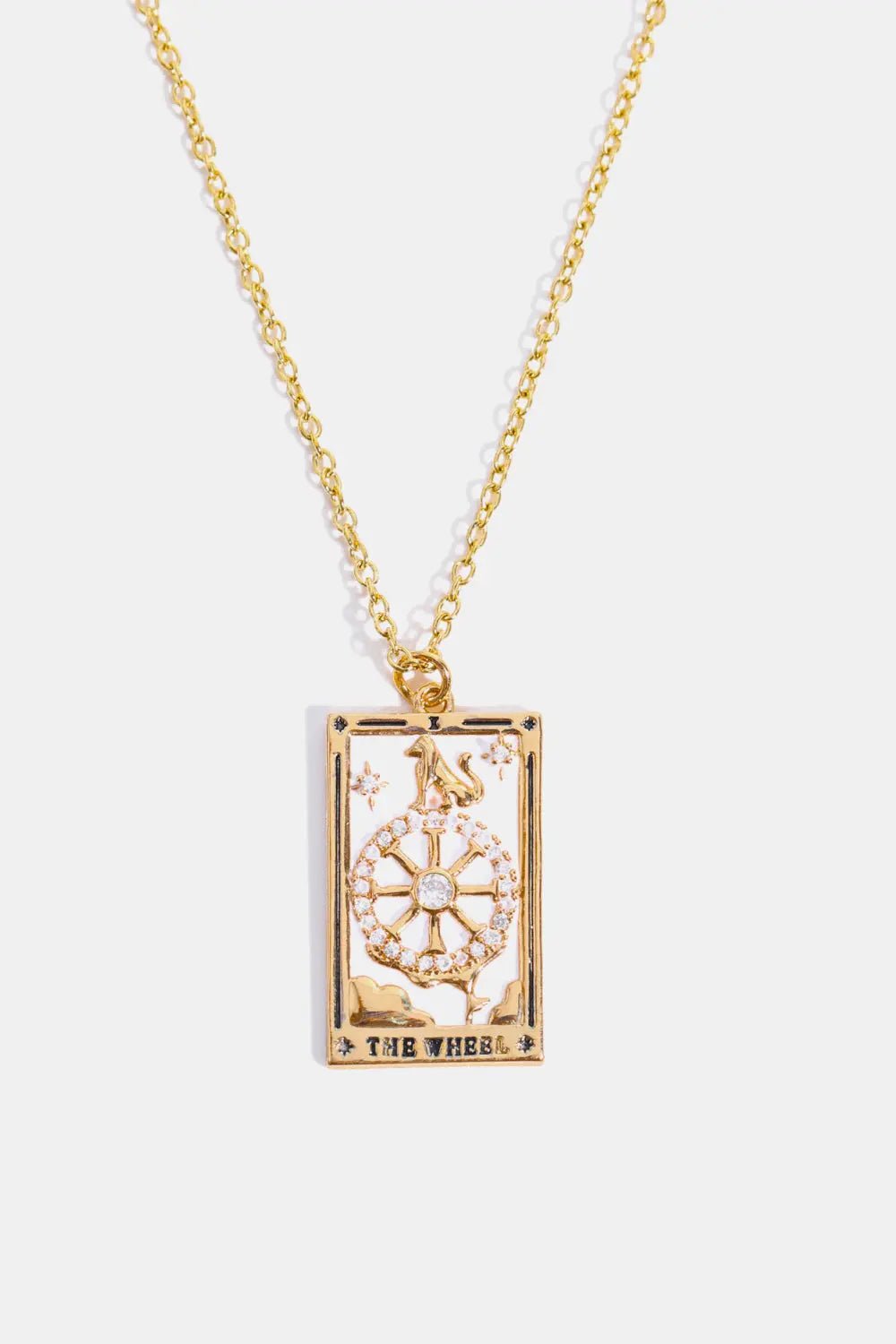Tarot Card Pendant Stainless Steel Necklace - Celeste    