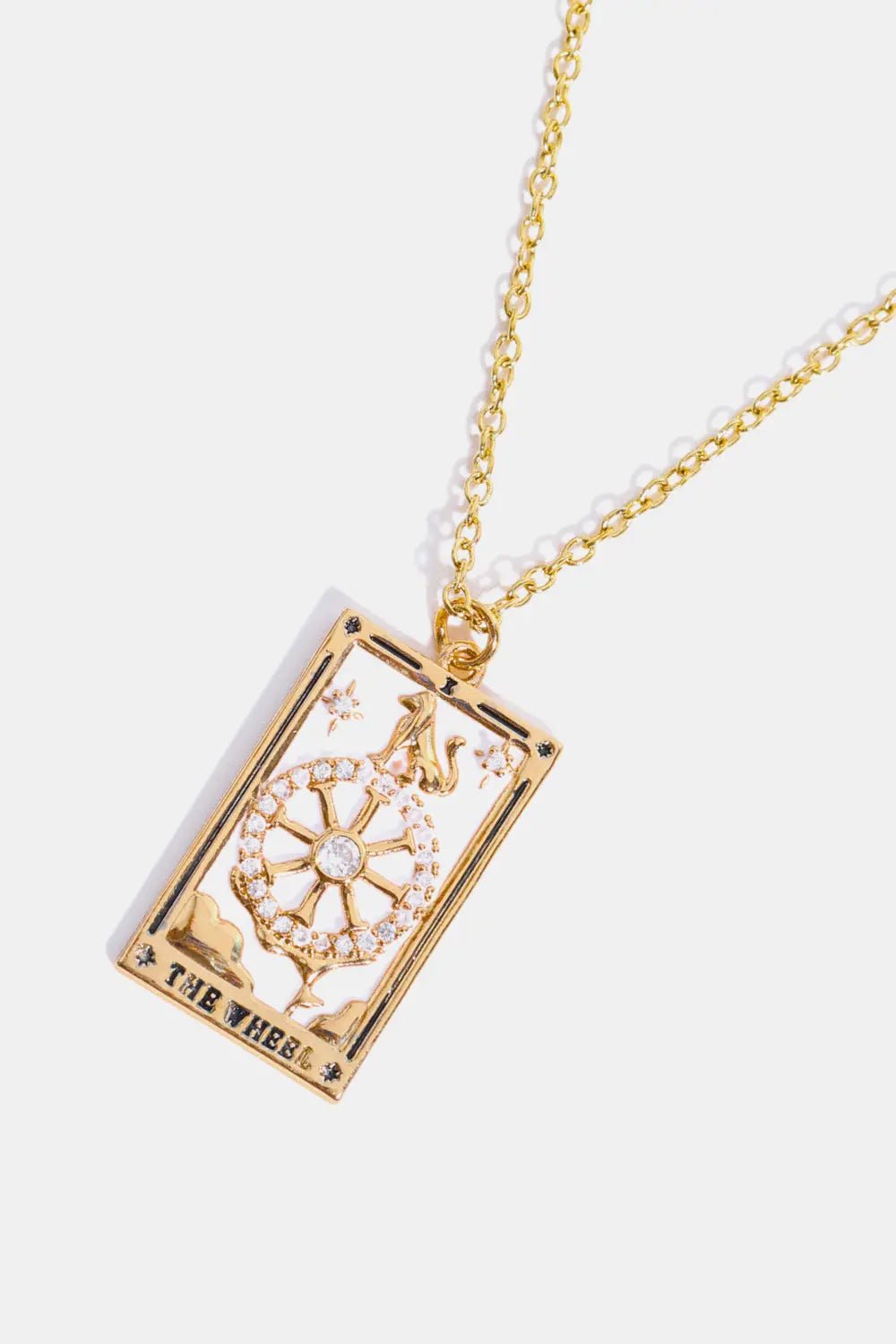 Tarot Card Pendant Stainless Steel Necklace - Celeste    