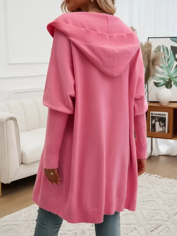 Too Casual - Long Button Down Cardigan - Celeste    