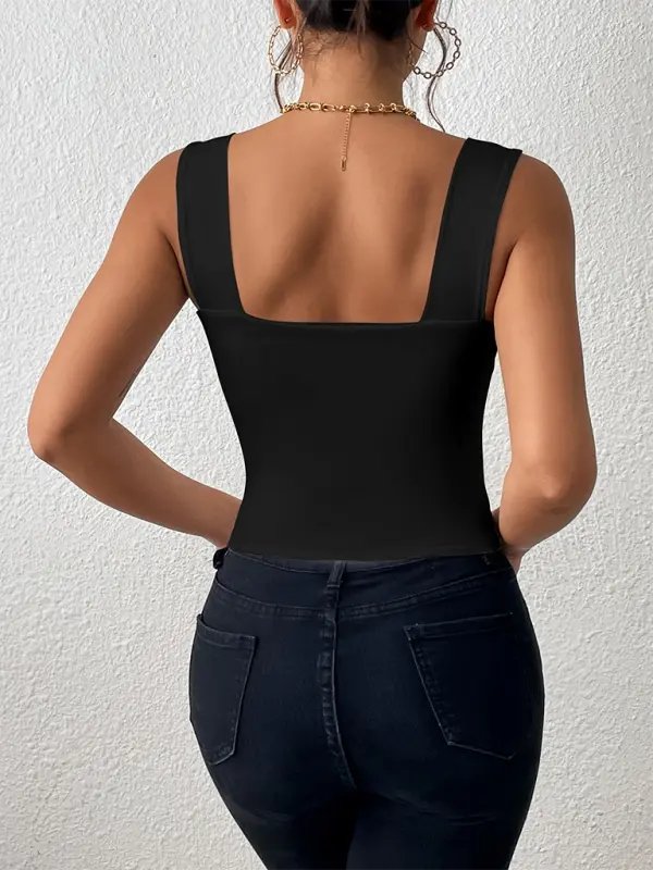 Too Hot - Cropped Tank - Celeste    