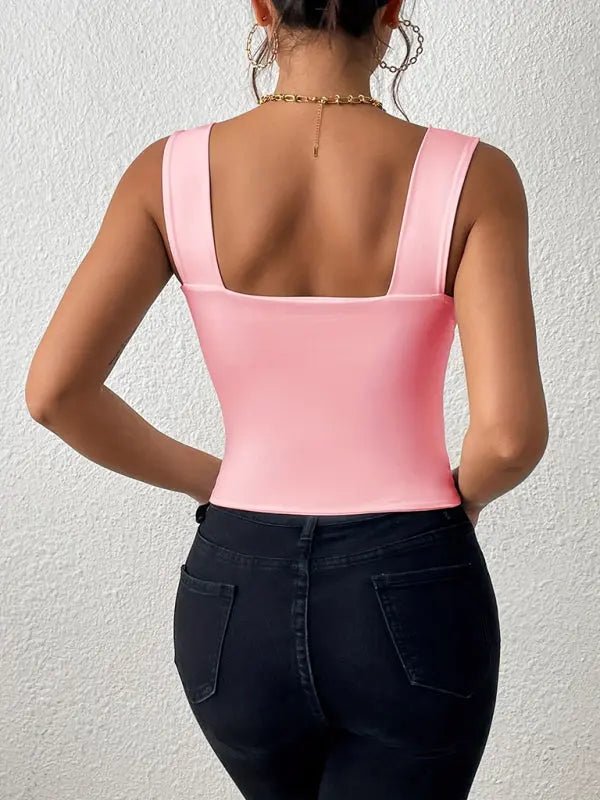 Too Hot - Cropped Tank - Celeste    