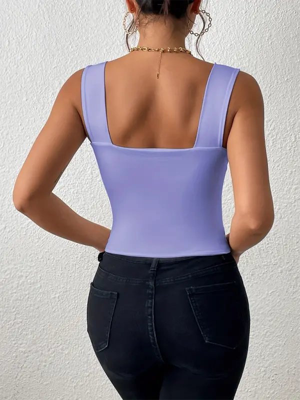 Too Hot - Cropped Tank - Celeste    