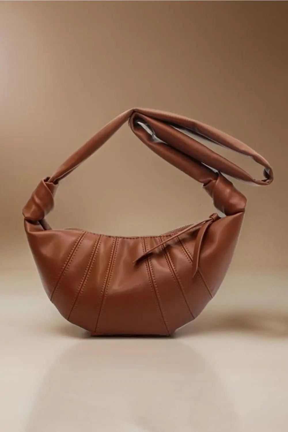 Zenana Vegan Leather Croissant Crossbody Bag - Celeste    